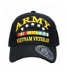 Embroidered U.S. Army Veteran Marine Navy Air Force Military U.S. Warriors Baseball Cap Hat - ARMY (VIETNAM) - CC11IVDHBED