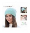 MWMart Women's Winter Hats Slouchy Knit Beanie Cap with Real Rabbit Fur at Christmas - Green - C4188LT35ND