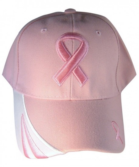 Breast Cancer Awareness Pink Ribbon Baseball Cap Hat / Pink on Pink - CT11PTFUDHD