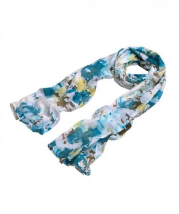 Elegant Watercolor Paint Floral Scarf