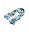 Elegant Watercolor Paint Floral Scarf