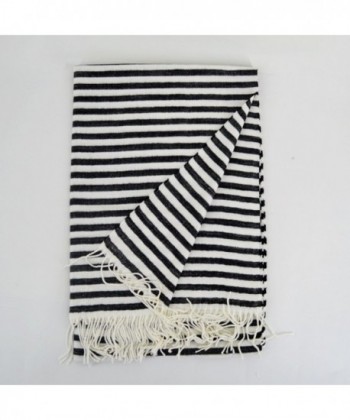 YAOSEN Classic Black Striped Fringed in Fashion Scarves