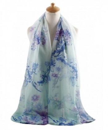 GERINLY Pastel Scarves Blossom Aquamarine in Fashion Scarves
