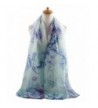 GERINLY Pastel Scarves Blossom Aquamarine in Fashion Scarves