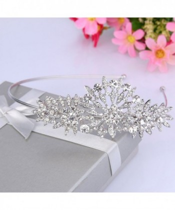 EVER FAITH Austrian Headpiece Silver Tone