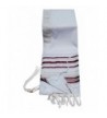 Acrylic Tallit (imitation Wool) Prayer Shawl - MAROON & GOLD Stripes - 24L x 72W - CI119W1IH6J