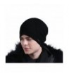 CACUSS Men's 100% Merino Wool Knit Beanie Hat - Winter Warm Headwear - Z0289_black - CW188HLZXRD
