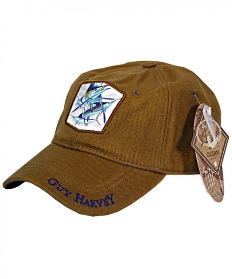 Guy Harvey Blue Marlin Fitted Baseball Hat - CF120XY4A8L