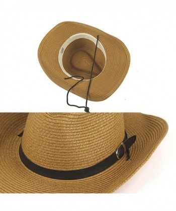 YOYEAH Panama Fedora Summer Coffee in Men's Fedoras