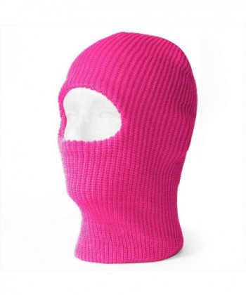 Top Headwear One Hole Neon Colored Ski Mask - Pink - CL1190P533R