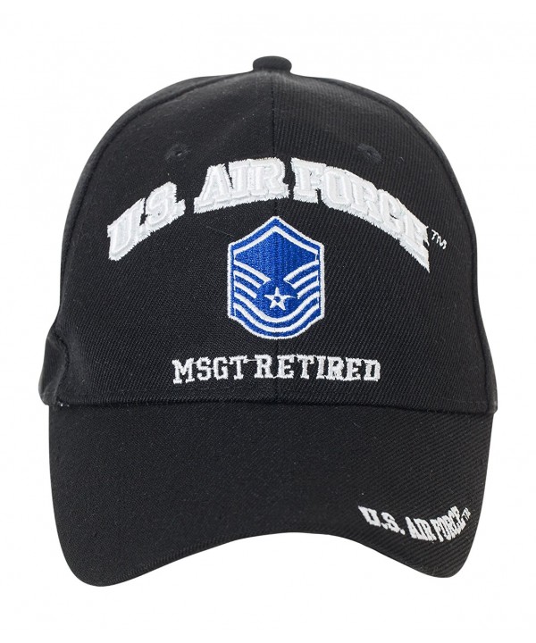 Artisan Owl Officially Licensed US Air Force Retired Baseball Cap - Multiple Ranks! - Master Sergeant - CN1854M3RON