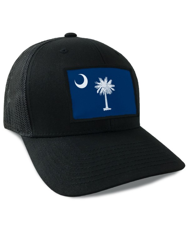 South Carolina State Flag Flexfit Mesh Tactical Trucker Snapback Hat - CA12JD4N6D3