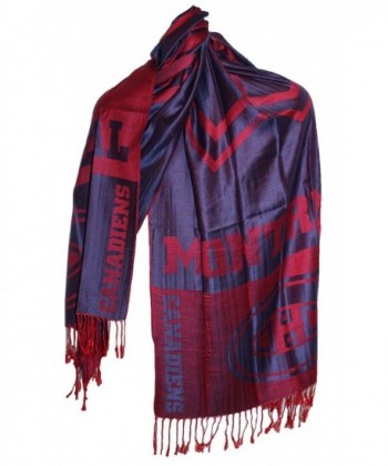 NHL Montreal Canadiens Team Fashion - Pashmina Scarf- Blue - C311LEJAIDV