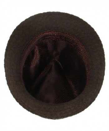 Woven Stingy Fedora Trilby Hat in Men's Fedoras