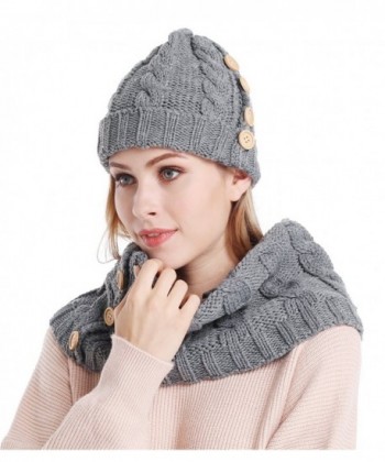 Bienvenu Winter Knitted Infinity Beanie in Cold Weather Scarves & Wraps