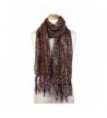 Scarfand's Multi-string Mixed Color Weave Thick Winter Long Scarf Shawl - Brown - CV187CWY5H8