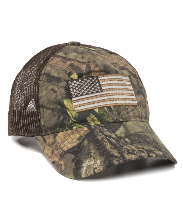 Outdoor Cap Men's Camouflage Americana Cap- One Size - Mossy Oak Break-up Country/Brown - CP189TDS6C2