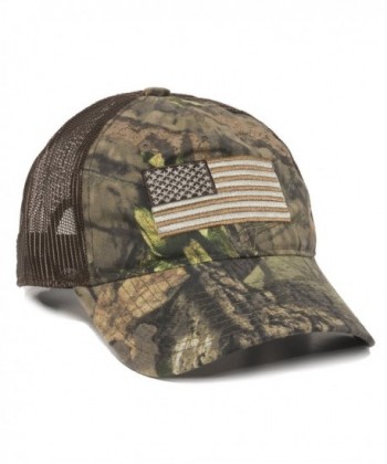 Outdoor Cap Men's Camouflage Americana Cap- One Size - Mossy Oak Break-up Country/Brown - CP189TDS6C2