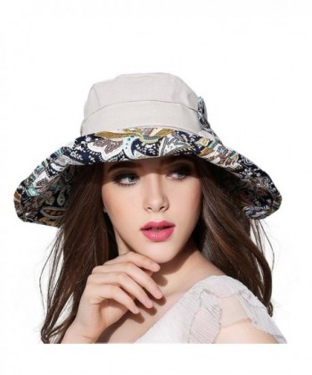 Women Wide Brim Sun Hat Summer Outdoor Foldable Beach Cap - Grey Beach Hat - CP182TCIW00