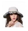 Women Wide Brim Sun Hat Summer Outdoor Foldable Beach Cap - Grey Beach Hat - CP182TCIW00