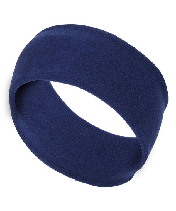 Women's Double Layer Micro-Fleece Headband - Navy - CU1153F24MB