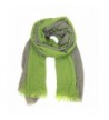 Bucasi Slate Striped Modern Stripe Scarf with Fringe - Green - CK11MYE17DV