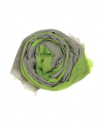 Bucasi Slate Lime Stripe Scarf in Fashion Scarves