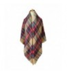 Womens Stylish Plaid Blanket Scarf