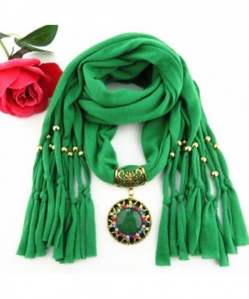 DDLBiz Pendant Rhinestone Jewelry Scarves