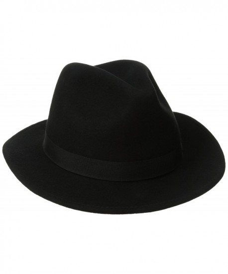 Scala Classico Men's Crushable Felt Safari Hat - Black - C7113PC50E3