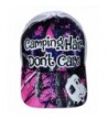 Black/White Glitter Camping Hair Don't Care Pink/Purple Camo Trucker Cap - CT17Y0A92DR