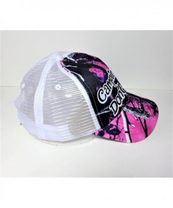 Black Glitter Camping Purple Trucker