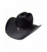 Modestone Unisex Traditional Straw Cowboy Hat Sheriff Star Hatband black - CI12HVEMEV7