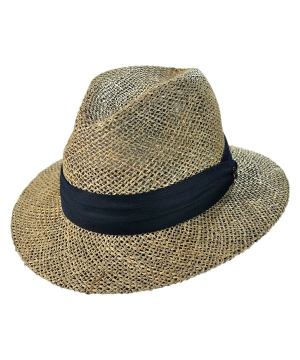 Jaxon Hats Seagrass Safari Fedora Hat - Seagrass - CR11JQR2AGV