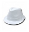 DECKY Basic Poly Woven Fedora Hats (WHITE / WHITE- L / XL) - CB113LQBJMP