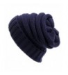 Duolaimi Knitted Hats Warm Soft Stretch Cable Slouchy Beanies - Dark Blue - CK12N0KES0L