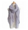 Women's Fashion Party Shawl Star Printed Spring Summer Scarves Girls Gift - Gray - CA17YLTOCMT