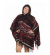 KayJayStyles Reversable 2 Tone Cashmere Feel Cape Ruana knit Poncho - Black Red - CP128KKMA8H