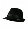 Fedora with Pleated Satin Band - Black W18S44D - C811BKA282X