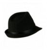 Fedora Pleated Satin Band Black