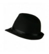 Fedora Pleated Satin Band Black in Men's Fedoras