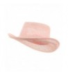 New Gambler Straw Hats - Pink - CB111GHZYFJ
