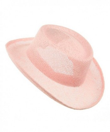 SS Sophia Gambler Straw Hats Pink