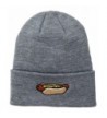 Coal Mens The Crave Fine Knit Cuffed Beanie Hat - Heather Grey - CT12I3AZ37T