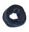 Hand By Hand Aprileo Women's Knitted Faux Fur Infinity Scarf Reversible Fuzzy - Navy. - CF12GUFV4S7