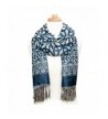 Elegant Celtic Knotwork Scarf- Iconic Celtic Knot design- Denim Blue - CO12G20EXSX