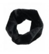 Elegant Essence Fluffy Faux Fur Tube Neck Warmer Scarf - Black - CH187IYLDTG