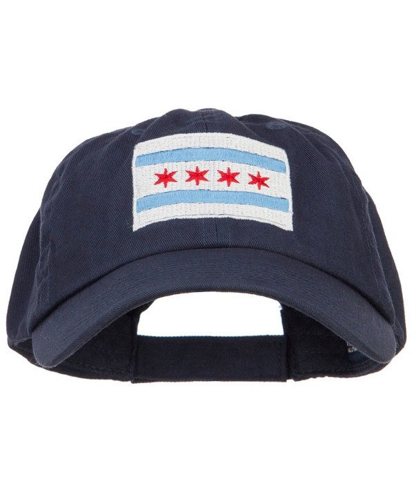 Chicago Flag Embroidered Low Cap - Navy - CX1836R72R3