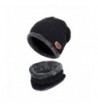 Fantastic Zone 2 Pieces Winter Beanie - Black - CB12O43334B