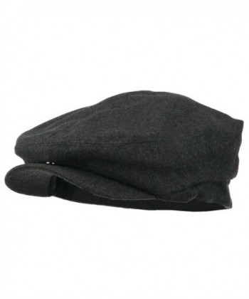 Big Men's Wool Blend Ivy Cap - Charcoal (For Big Head) - CJ11FEV66HX